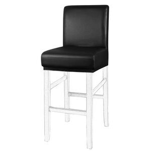 Waterproof Bar Stool Covers Counter Short Back Chair Black